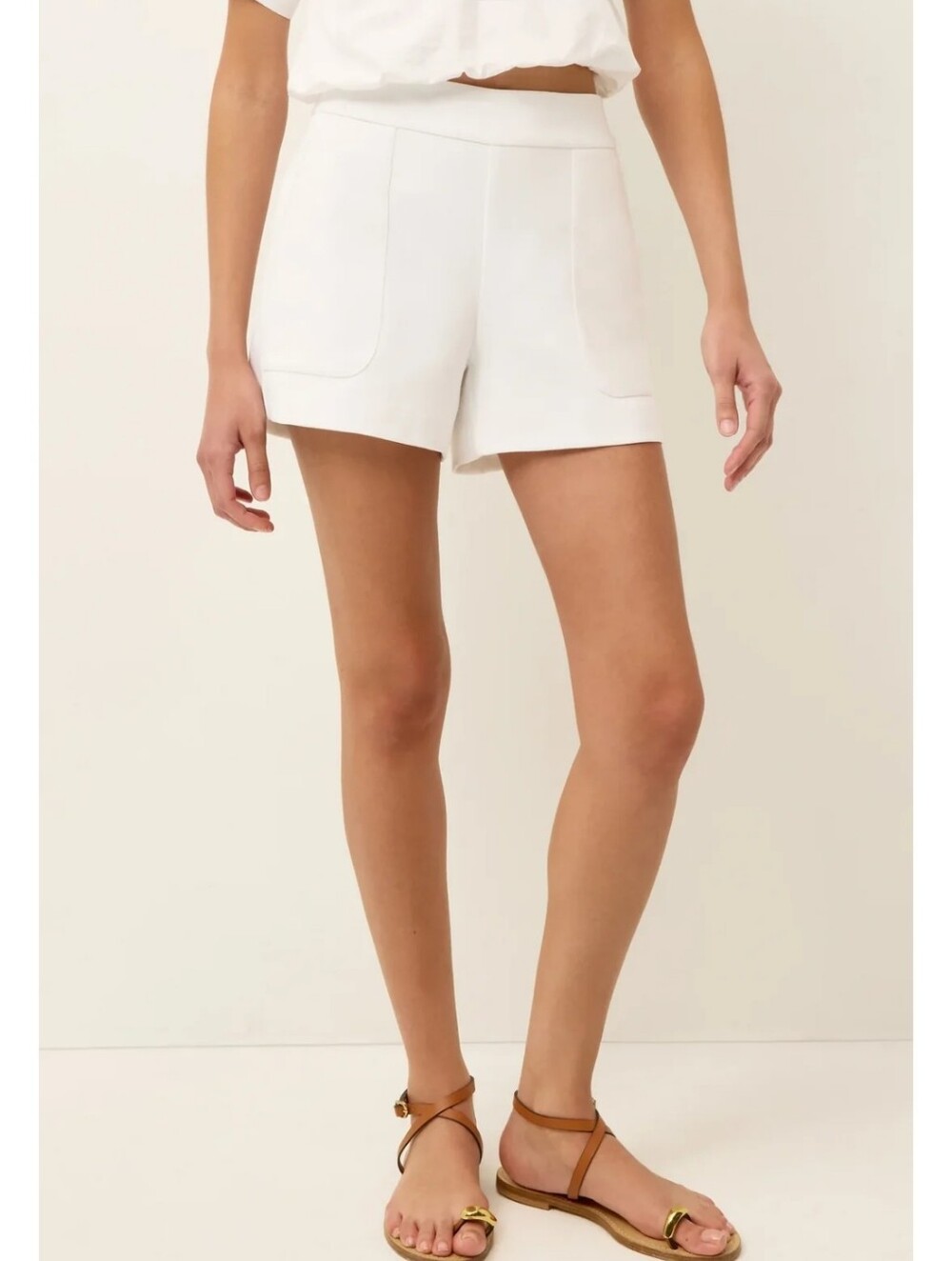 Marie Oliver Mia White Shorts Coastal Preppy Summer Estimated Size 8